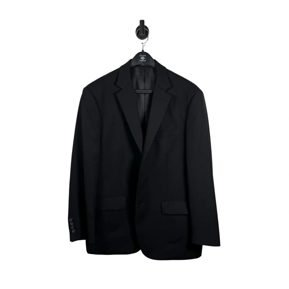 Pronto Uomo Platinum Men’s Classic Wool Blazer in Black Size 42R